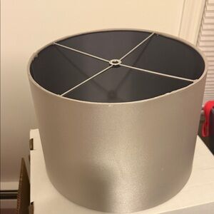 Silver Drum Lampshade